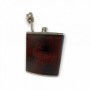 Flask HUNTERA with genuine leather HGE101BR
