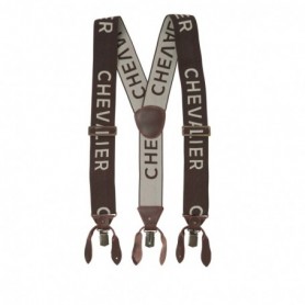 Suspenders Chevalier Logo Brown (one size)