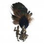 Pin with Feather and Dancing Couple Motif