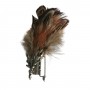 Pin with Feather and Deer Motif HUBERTUS