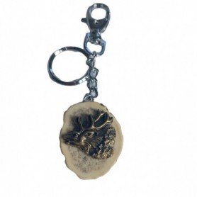 Keychain With A Roaring Deer Decoration (LP20/D)