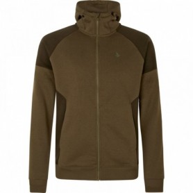 Hoodie jacket SEELAND Cross w/zip (dark olive)