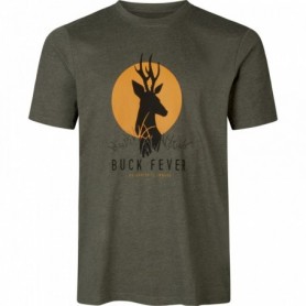 T-Shirt SEELAND Buck Fever (kieferngrün melange)