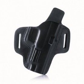 Pistol case Falco Glock 43X leather, black C205-G43X-R-BL