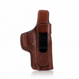 Pistol case Falco Glock 43X leather, brown A205-G43X-R-BR