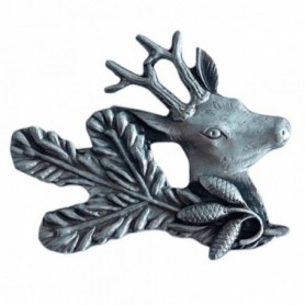 Pin with motif of deer with pine twig ARTURE (2609)