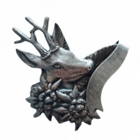 Pin with motif of deer and Edelweiss ARTURE (2610)