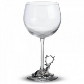Wine glass ARTINA with deer decoration 19,5cm (60094)
