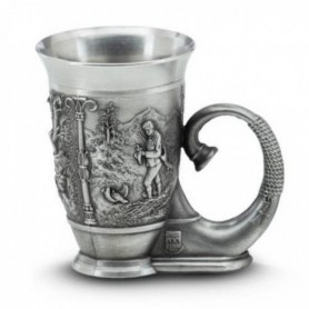 Drinking horn ARTINA with hunter motif 5,5cm (10437)
