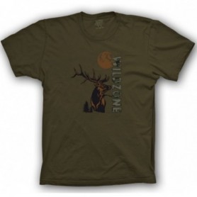 T-Shirt WILD ZONE mit Hirschprint