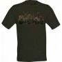 T-Shirt WILD ZONE with Wild Animal Print (dark green)