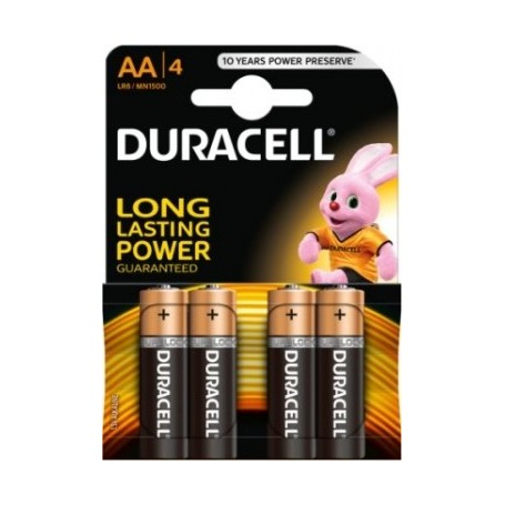 Batteries Duracell R6 AA 1.5V 4pcs.