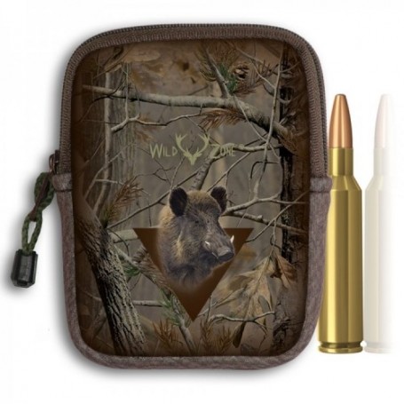 Camouflage Cartridge Holder with Boar Print (10shots)