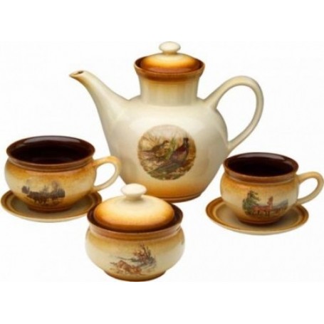 Ceramic tea set (14 pcs)