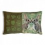 Cushion WILD ZONE with rabbit print (35x20 cm)