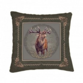 Cushion with Roaring Deer Motif (42x42)