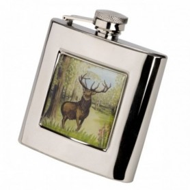 Flask AKAH with red stag decoration (175 ml)
