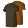T-Shirt 2-pack HARKILA Graphic (willow green/rustique clay)