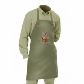 Apron WILD ZONE with roe deer motif (green) M-166-0380