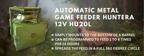 automatic animal feeder for chickens or deers
